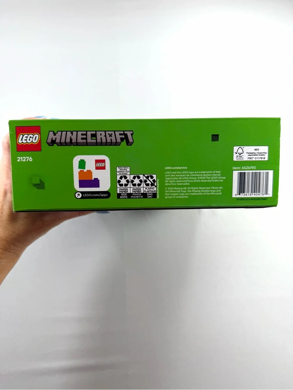 Brand new LEGO Minecraft The Creeper building set #21276.